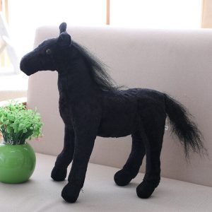 Peluche cheval noir xxl