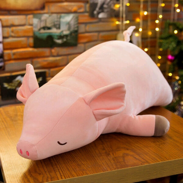 Peluche géante cochon ultra moelleuse