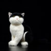 Peluche chat domestique aux gros yeux