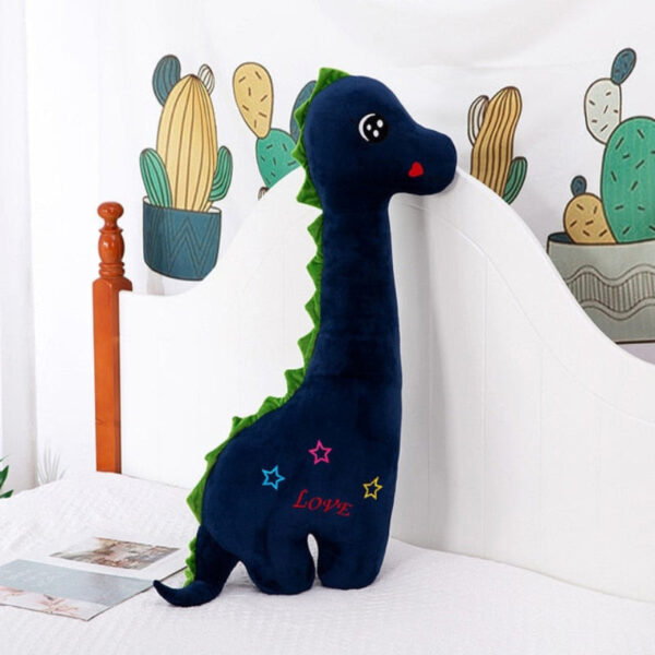 Peluche dinosaure de 1m bleu avec étoiles xxl