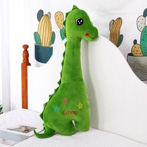 Peluche géante dinosaure aux yeux brillants