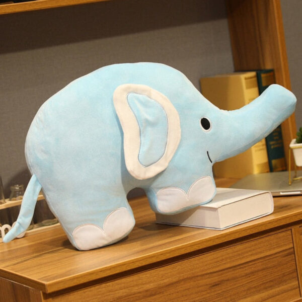 Grosse peluche interactive éléphant à câliner