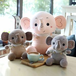 Peluche Elephant Mimi en Salopette