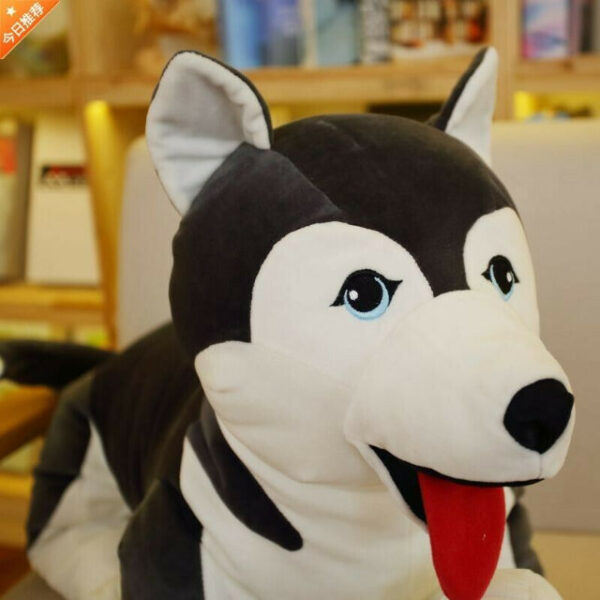 Peluche chien noir géant doux xxl