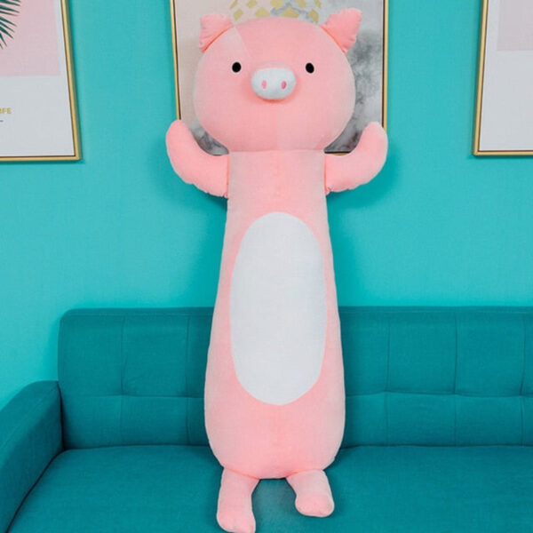 Adorable grand cochon rose en peluche