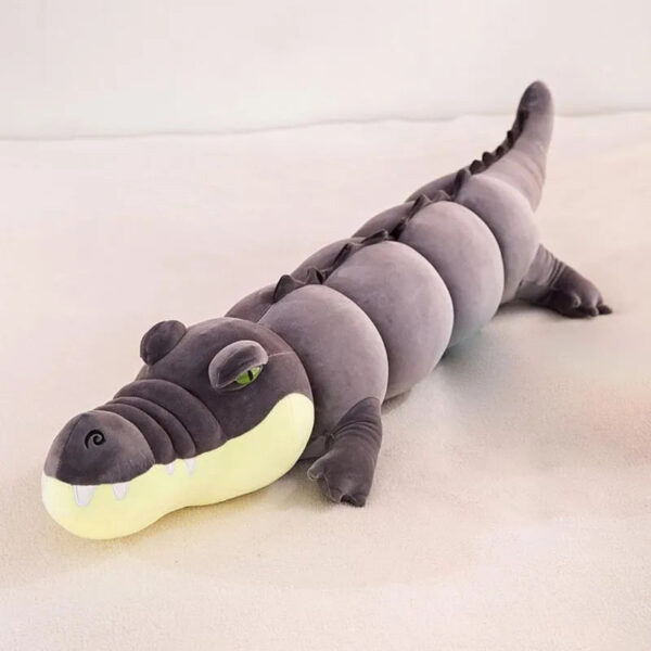 Peluche crocodile malin géante et ultra-douce