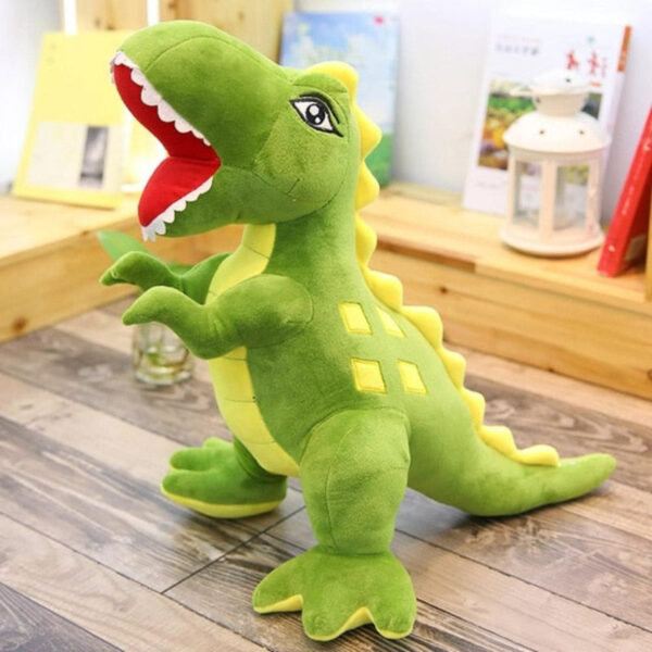 Grande peluche dinosaure vert pour enfants