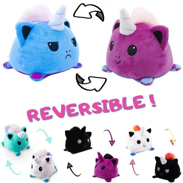 Peluche Licorne Réversible