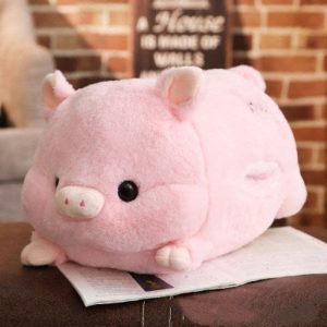 Peluche cochon géant au pelage super doux