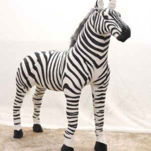 Grande peluche zèbre à remplir de câlins