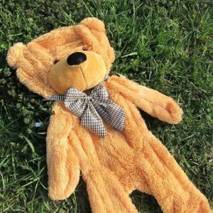 Grand doudou ours brun chambre d’enfant