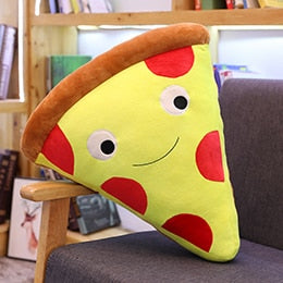 Tranche de pizza sympathique xxl en coussin