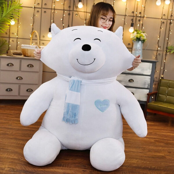 Ours polaire géant en peluche douce
