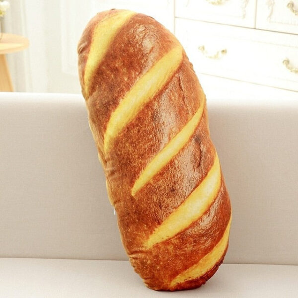 Longue baguette de pain en peluche à collectioner