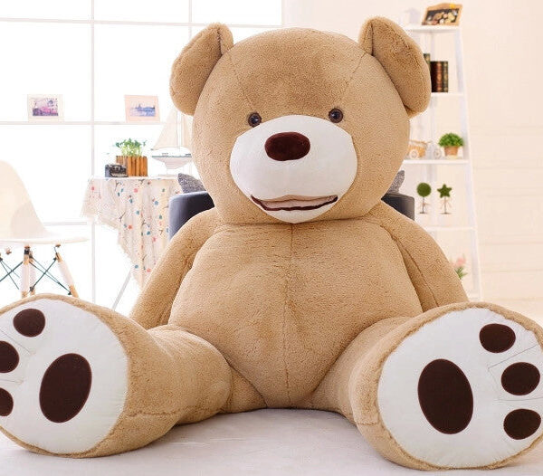 Ours brun géant en peluche ultra sympathique