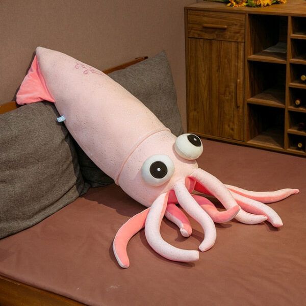 Peluche géante rose aux grands yeux xxl