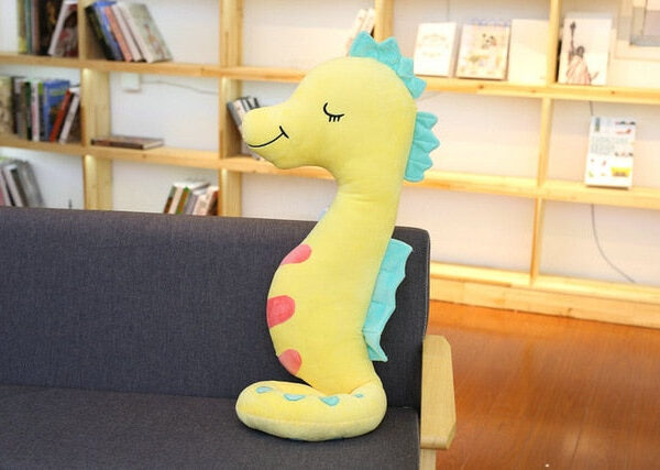 Peluche géante de collection en forme d'hippocampe