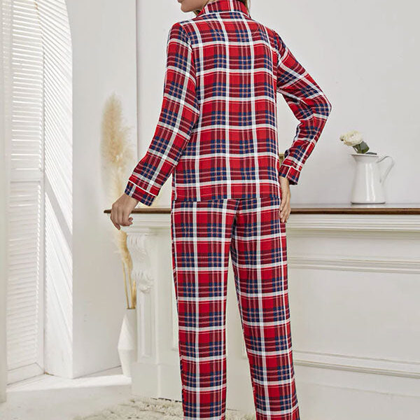 Pyjama à Carreaux Pour Femme "Nuit de Rêve"