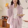 Pyjama Chaud Polaire Lavande Pour Femme "Rêve Polaire"