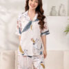 Pyjama Chemise Pour Femme 2 Pièces "Rayon De Lune"