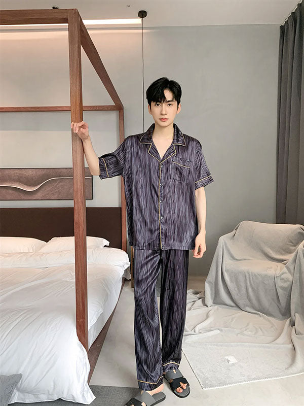 Pyjama Chic Pour Homme En Satin "Calme Nocturne"
