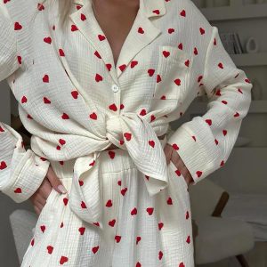 Pyjama En Coton « Cœurs de Coton »
