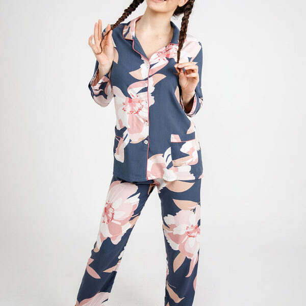 Pyjama Deux Pièces Pour Femme "Éden Floral"