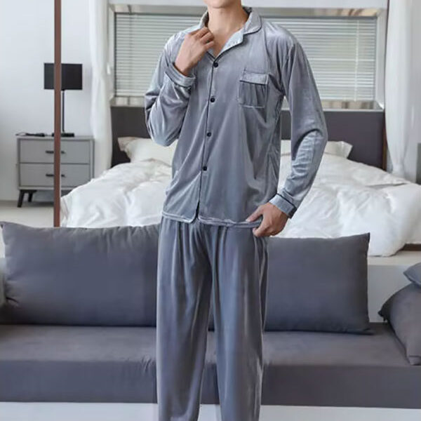 Pyjama En Velours Pour Homme "Velours Hivernal"