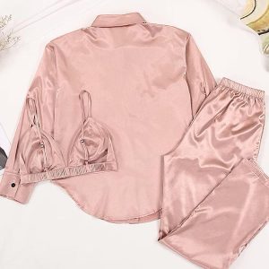 Pyjama 3 Pièces Pour Femme « Peach »