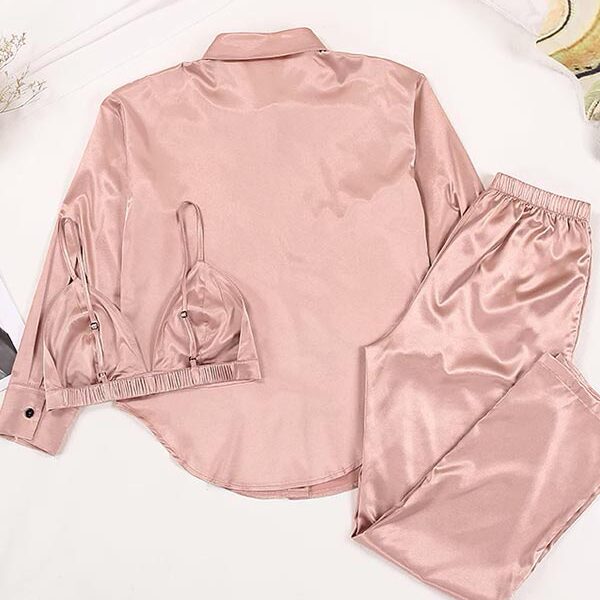 Pyjama 3 Pièces Pour Femme "Peach"