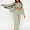 Beau Pyjama Pour Femme 3 Pièces "Rêve Vert"