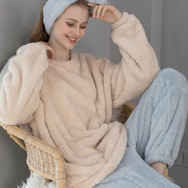 Pyjama Pour Femme Chaud Polaire "Flocon de Douceur"