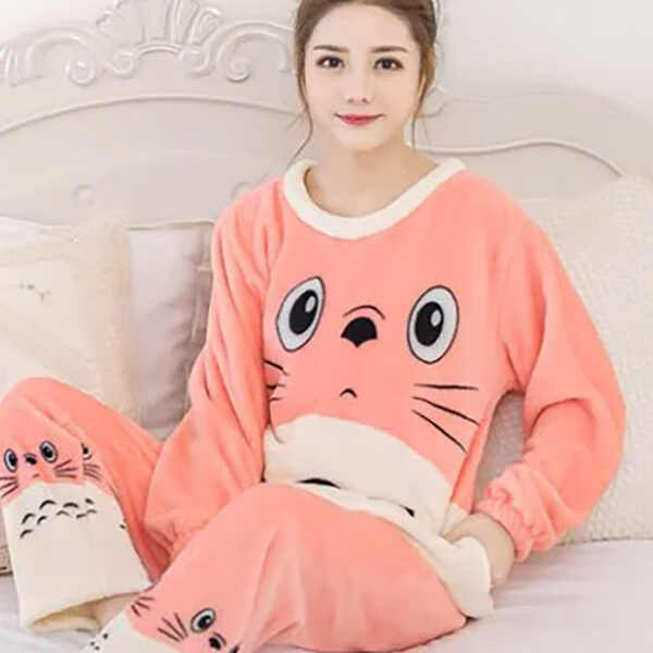 Pyjama D'hiver Chaud Pour Femme "Tendresse Polaire"