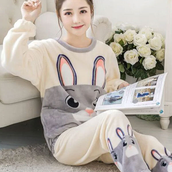Pyjama Polaire D'hiver Pour Femme "Flocon Douillet"