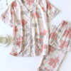 Pyjama Pour Femme Jolie "Fleur de Soleil Rose"