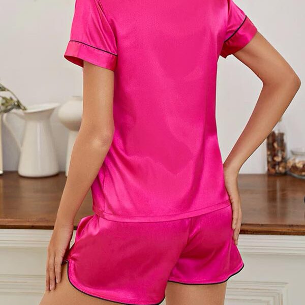 Pyjama En Satin "Rose de Cristal"