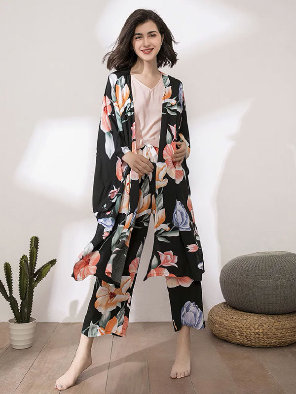 Pyjama Femme 3 pièces "Mystère de Lys"