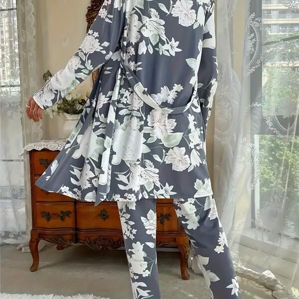 Pyjama Pour Femme 3 Pièces "Senteur de Magnolia"