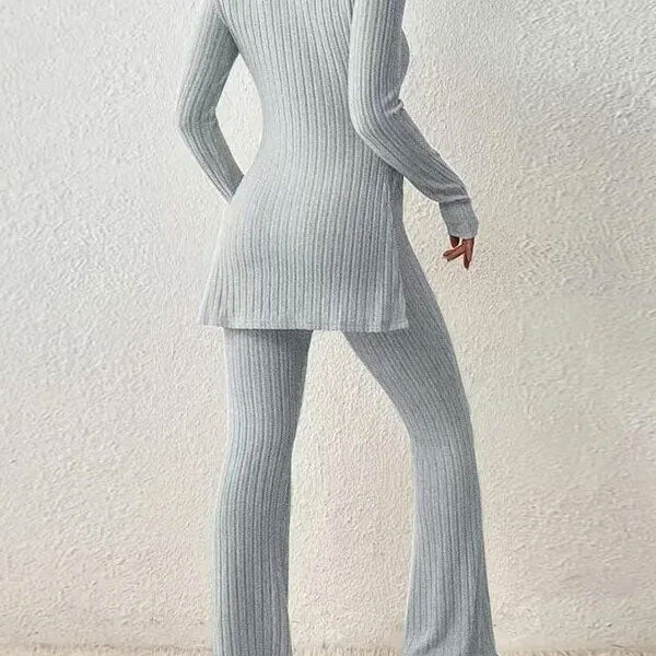 Pyjama D'hiver Gris Pour Femme "Calme Lunaire"