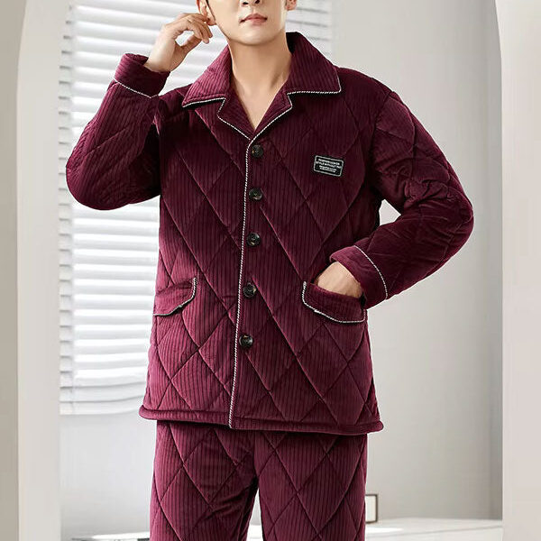 Pyjama Épais D'Hiver Pour Homme "Nuit Polaire"