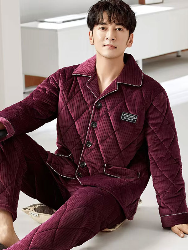 Pyjama Épais D'Hiver Pour Homme "Nuit Polaire"