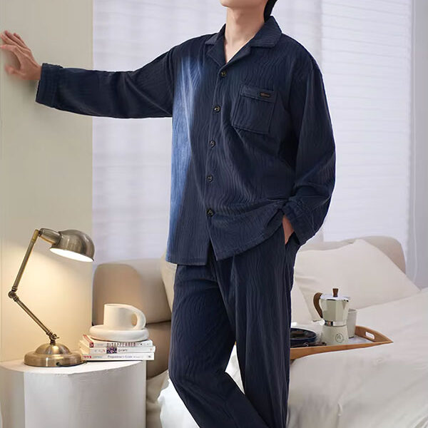 Pyjama Luxe Pour Homme En Velours "Douceur d'Aurore"