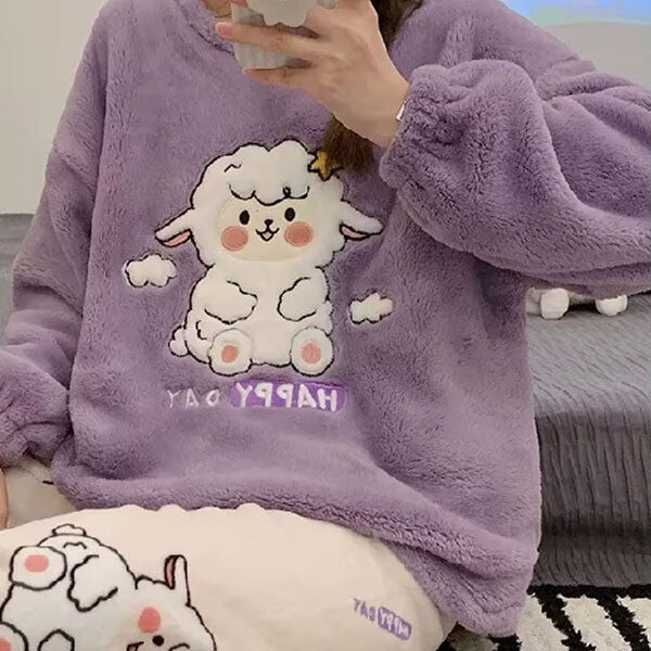 Pyjama Molleton Pour Femme "Aventure Matinale"