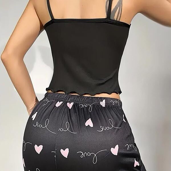 Pyjama Short En Satin Pour Femme "Étoile de Nacre"