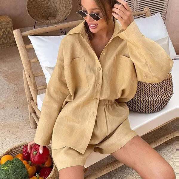 Pyjama En Coton "Caresse de Brume"