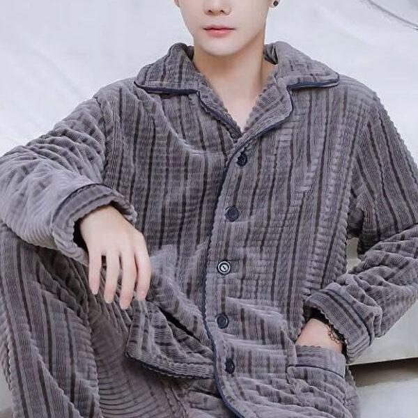 Pyjama D'hiver Pour Homme "Cascade Hivernale"