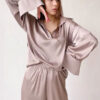 Pyjama en Satin Pour Femme "Éclat de Diamant"