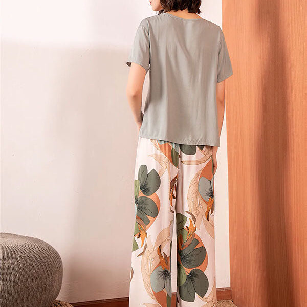 Pyjama Pour Femme 2 pièces "Jardin De Printemps"