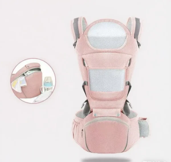 Porte-bébé ergonomique multifonctionnel avec repose-taille