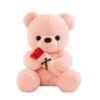 Adorable ours en peluche rose
